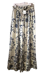 Intimately FREE PEOPLE Size M Goddess Satin Lounge Pants In Pearl Combo NWT - Imagen 1 de 12