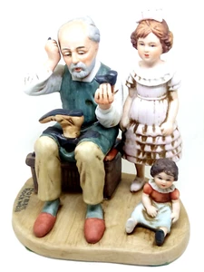 Norman Rockwell Authentic Figurine Americana Limited Edition "The Cobbler" w/Box - Picture 1 of 7