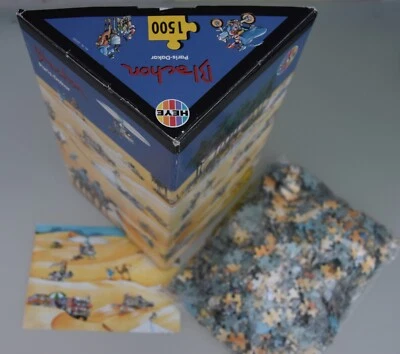 HEYE puzzle cartoon jigsaw Blachon PARIS- DAKAR rally 1500p. 29085 traingle box - Image 1 of 4
