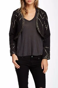 One Teaspoon Damen Bull Rider Langarm Freizeit Nieten Jacke Größe Medium - Bild 1 von 2