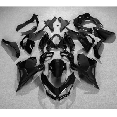 Fairing Kit + Bolts For Kawasaki Ninja 400 2018-2023 EX400 ABS Black Body Frame - Image 1 of 4