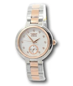 Invicta Angel Women's 36mm Rose Gold Two-Tone Textured Dial Crystals Watch 31198 - Picture 1 of 8