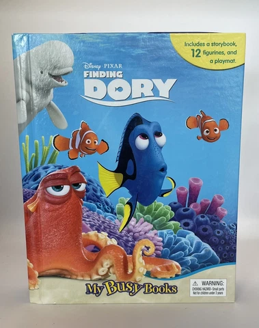 Disney Finding Dory My Busy Books Includes  12 Figurines & Playmat Cover