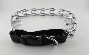 Herm Sprenger Chrome Dog Prong Collar Germany 11 links - spring release - Picture 1 of 8