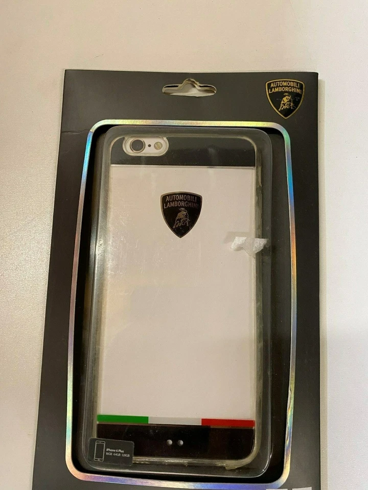 Custodia cellulare Lamborghini iPhone 6 Plus cover rigida trasparente phone cover - Immagine 1 di 1