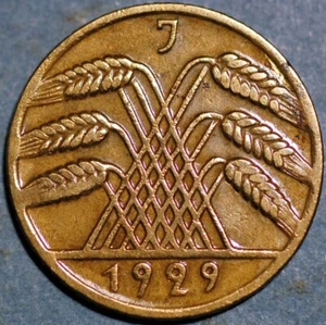 Germany Weimar Republic 10 Reichspfennig 1929 J KM# 40 - Picture 1 of 2