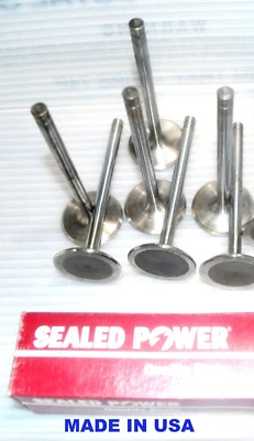 8 válvulas de escape Ford 332 352 390 428 Mercury 352 390 410 428 Edsel 332 361 352 Foto 1 de 4