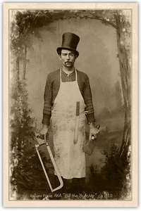 William Poole BILL THE BUTCHER 1850 Cabinet Card Vintage CDV A+ Pro Restore - Picture 1 of 1