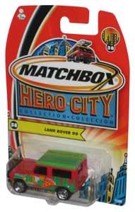 Matchbox Hero City Collection (2003) Green Red Pizza Delivery Land Rover 90 Truc - Picture 1 of 1