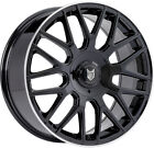 Alloy Wheels 17" Fox VR3 Black Polished Lip For Lexus RX 350 [Mk2] 03-08