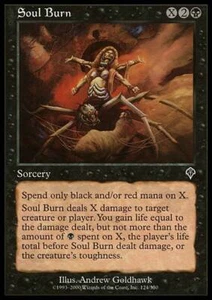 MTG Magic Karten 1x Soul Burn - Foil Invasion Light Play, Englisch - Bild 1 von 1