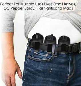 Universal Concealed Carry Mag Pouch Neoprene Tools Holster Flashlight Pouch - Imagen 1 de 5