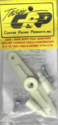 DUAL BODY POST MOUNT Associated RC10 Futaba FX10 Truck Mounts RC Team CRP 1564 - Image 1 of 4