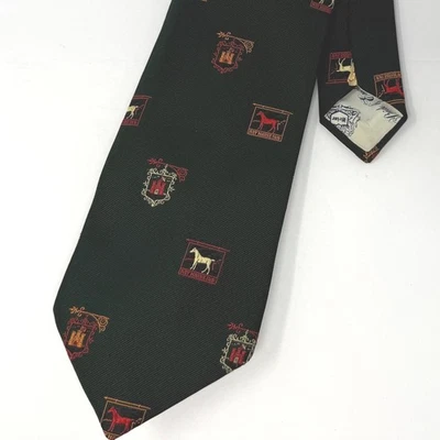 Corbata emblema escudo caballo verde oscuro Pride of England Bay Horse Inn Foto 1 de 4