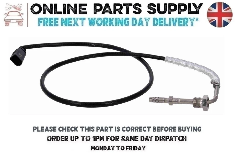 Nuevo sensor de temperatura de gases de escape para AUDI A5 2.0 TDI quattro 2008-2017 Foto 1 de 4