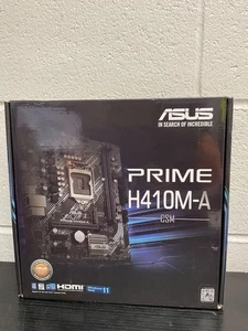 ASUS PRIME H410M-A Intel H410 Chipset LGA1200 Motherbord New JP - Picture 1 of 2
