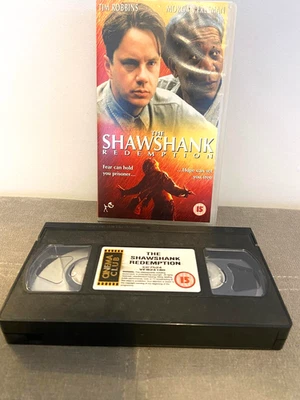 The Shawshank Redemption Vintage VHS Tape (1996) Tim Robbins Morgan Freeman - Image 1 of 4