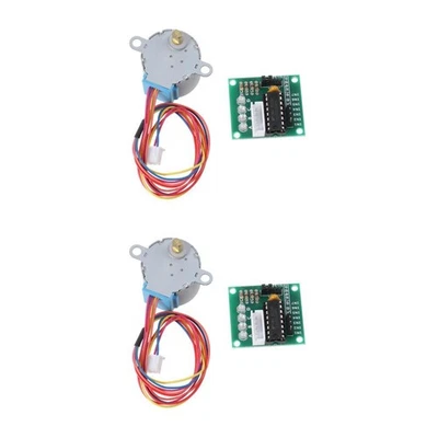  2pcs DC 5V 4-Phase 5-Wire Stepper Motor Stepper + Driver Board ULN2003 - Image 1 of 4