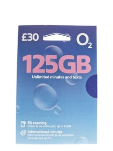 CARTE SIM O2 PAY AS YOU GO SEULEMENT 99P. - Photo 1 sur 1