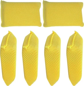 Bug Scrubber Sponge Yellow 6-Pack Large Microfiber - Picture 1 of 4