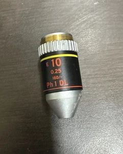Nikon E 10 Ph1 DL 10x Phasenkontrast Mikroskop Objektiv - Bild 1 von 5