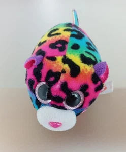 Peluche Teeny Ty Leopard Jelly Beanie Boo multicolore impilabile - Foto 1 di 4