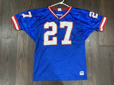 NFL Giants Rodney Hampton Jersey Wilson Vintage Blue Size L. J62 - Image 1 of 4