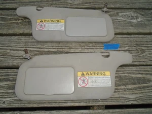 1996-2000 HONDA CIVIC CLOTH SUN VISOR SET tan /beige OEM - Foto 1 di 12