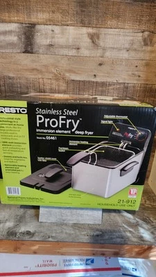 Fritadeira Presto 05461 aço inoxidável elemento de imersão Pro Fry, prata - Imagem 1 de 3
