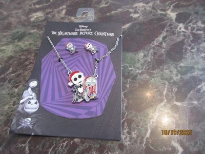 Disney's The Nightmare Before Christmas Jack Skeleton Earring Necklace Set - Image 1 of 3