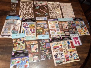 Lotto Adesivi Confezione Scrapbook Abbellimenti Planner Puffy 3D Viaggi Stagioni Stati - Foto 1 di 7