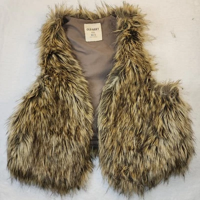 Colete de pele sintética feminino Old Navy XS/S colete de inverno Y2K streetwear - Imagem 1 de 3