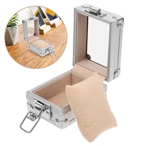 2 Pieces Watch Box Travel Simple Watches for Traveling with Lock Winder Shaker - Bild 1 von 12