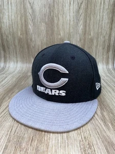 Chicago Bears Hat New Era Size 7 3/8 Fitted 59Fifty Football Hat Preowned - Picture 1 of 11
