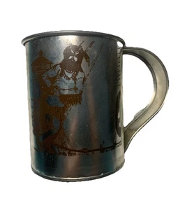 Vintage Souvenir Blech Becher Villa Louis Rendezvous Mid West Trapper Explorer - Bild 1 von 6