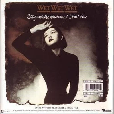 Wet Wet Wet Stay With Me Heartache 7" vinyl UK Precious 1990 paper label design - Bild 1 von 3