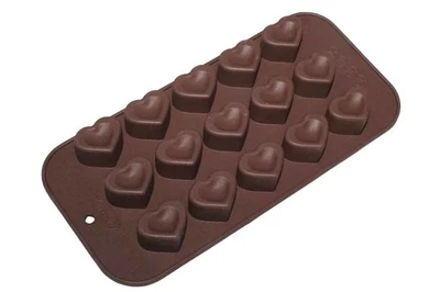 Pralinenform Backform Schokoladenform Silikon Herz Rund Stern rechteck quadrat - Bild 1 von 4