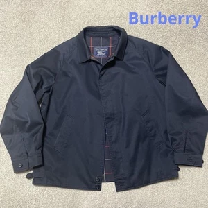 Burberry Navy Blouson Harrington Jacket Vintage Men's #ED ZIA - Picture 1 of 8