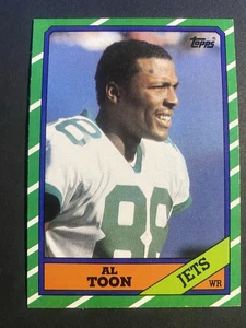 1986 Topps Football Al Toon New York Jets Rookie Card #101 (a) - Picture 1 of 2