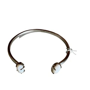Kendra Scott Edie cuff bracelet silver white - Picture 1 of 9