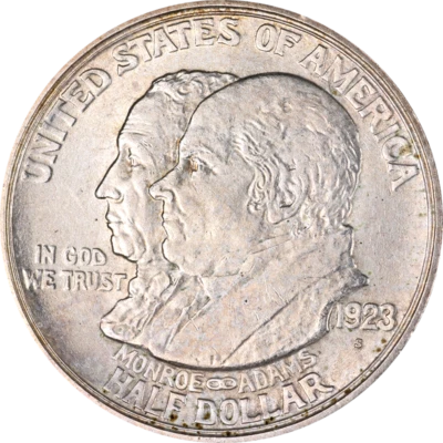 1923-S Monroe Commem Half Dollar Great Deals From The Executive Coin Company - Image 1 of 2