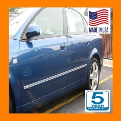 CONJUNTO DE KIT DE MOLDURA DE CORPO DE DESTAQUE PARA ACABAMENTO DE PORTA LATERAL GEO CROMADO 2 OU 4 PORTAS - Imagem 1 de 4