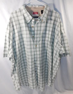 Wrangler Shirt Men's 3XL Plaid Wrinkle Resistant Short Sleeve Button-Down - Picture 1 of 9