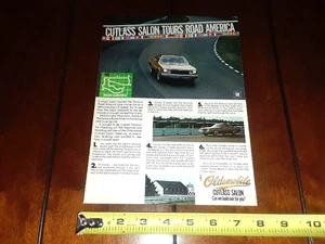 1977 Oldsmobile Cutlass Road America Elkhart Wisconsin Originalanzeige - Bild 1 von 4