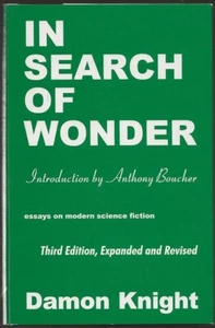 DAMON KNIGHT In Search of Wonder. Advent 1996. Revised 3rd ed. Classic SF critic - Picture 1 of 2