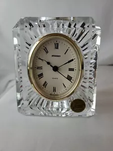 Starburst - Cristal d"Arques Desk, Mantel, Shelf, Clock -Needs Battery -Fre Ship - Picture 1 of 6