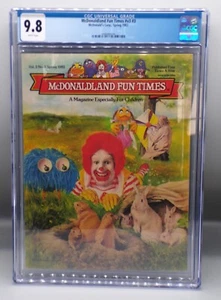 CGC 9.8 McDonalds MCDONALDLAND FUN TIMES #v3 #3 Magazine RONALD Birdie RARE !!! - Picture 1 of 3