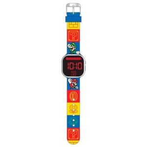 Super Mario Bros. Children Kids Led Digital Watch Fan Gift - Imagen 1 de 2