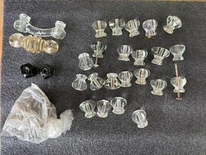 Verschiedene Vintage Glasknöpfe und Glaszieher Posten - Bild 1 von 8