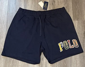 Polo Ralph Lauren Paisley Jersey Logo Navy Men’s Size Large - Picture 1 of 7